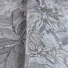 Gray, Silver Elegant Embossed Leaf Pattern Wallpaper, 3D Textured Floral Plants Botanic Wall Paper - Walloro High End Wallcoverings & More