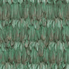 Green Feathers Pattern Embossed Wallpaper, Tropical 3D Textured Birds Vivid Wallcovering - Walloro High End Wallcoverings & More