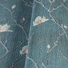 Green Floral Blossom Embossed Wallpaper, Flower Branches Chinoiserie Wallcovering - Walloro High End Wallcoverings & More