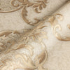 Italian Damask Embossed Wallpaper, Beige, Yellow Sparkling Neutral Colors Luxury Wallcovering, 3D Textured, Non-Woven, Non-Pasted - Walloro High End Wallcoverings & More