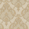 Italian Damask Embossed Wallpaper, Beige, Yellow Sparkling Neutral Colors Luxury Wallcovering, 3D Textured, Non-Woven, Non-Pasted - Walloro High End Wallcoverings & More