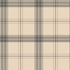 Light Beige Large Plaid Textured Wallpaper, Tartan Fabric Pattern Classical Modern Non-Pasted Wallcovering - Walloro High End Wallcoverings & More