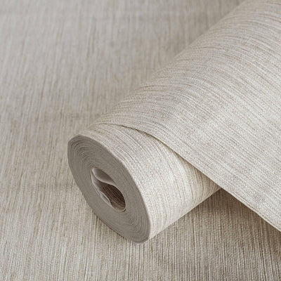 Light Beige Thin Modern Striped Wallpaper, Deep Embossed Textured Modern Wallcovering - Walloro High End Wallcoverings & More