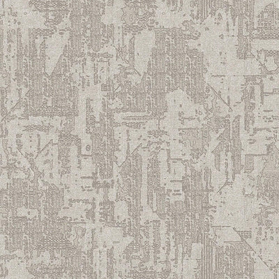 Light Gray Distressed Solid Color Wallpaper, 3D Embossed Shiny Wallcovering, Weathered Effect - Walloro High End Wallcoverings & More