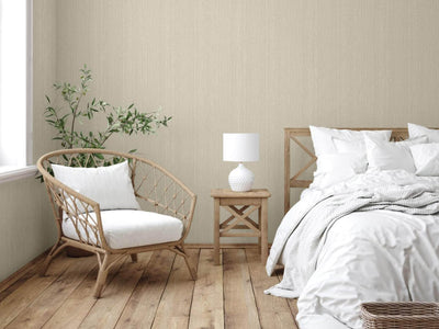 Light Neutral 3D Embossed Modern Wallpaper, Subtle Neutral Colors Light Striped Design Wallcovering - Walloro High End Wallcoverings & More