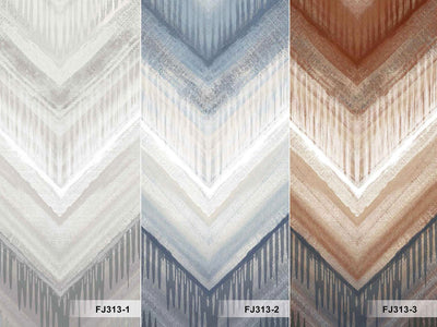 Modern Chevron Wall Mural, Blue Oversized Large Herringbone Wallpaper, Custom Size Geometric Wall Covering, Non-Woven, Non-Pasted, Removable - Walloro High End Wallcoverings & More