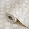 Modern Circles Geometric Wallpaper, Rich Textured Embossed Wallcovering, Traditional, Luxury Wallpaper, Extra Large 114 sq ft Roll, Washable - Walloro High End Wallcoverings & More