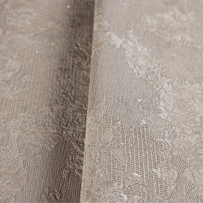 Modern Deep Embossed Wallpaper, Gray Solid Color Plain Elegant Sparkling Glittering Wallcovering, Easy Clean, Abstract, Plain, Non-Woven - Walloro High End Wallcoverings & More