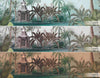 Nature Theme Wall Mural, Palm Trees Lake Scenic Wall Mural, Brown Jungle Scene Large Wall Art, Non-Woven, Non-Adhesive, Removable, Exotic Wall Paper, Washable - Walloro High End Wallcoverings & More