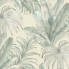 Palm Trees Embossed Wallpaper, Rich Textured Green Leaves Wallcovering, Large 114 sq ft Roll, Washable, Sturdy, Blue Plants Leaves Wallpaper - Walloro High End Wallcoverings & More