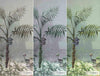 Palm Trees Nature Scene Tropical Wall Mural, Light Green Custom Size Wallpaper, Non-Woven, Non-Pasted, Washable, Oversized Large Wall Art, Removable - Walloro High End Wallcoverings & More