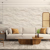 Realistic 3D Embossed Marble Wallpaper, Light Beige Nature Inspired Modern Stone Marbled Effect Wallcovering - Walloro High End Wallcoverings & More