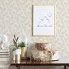 Rose Themed White Flowered Embossed Wallpaper, Home Wall Decor, Aesthetic Wallpaper, Textured Wallcovering Non-Adhesive - 41.7”W X 393”H - Walloro High End Wallcoverings & More