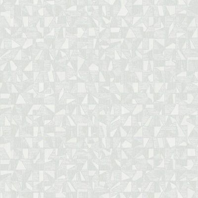 Shimmering Geometric Shapes Wallpaper, Cream Deep Embossed Asymmetrical Design Wallcovering - Walloro High End Wallcoverings & More