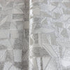 Shimmering Geometric Shapes Wallpaper, Silver Deep Embossed Asymmetrical Design Wallcovering - Walloro High End Wallcoverings & More