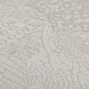 Silver Damask Quilted 3D Embossed wallpaper, Flocked Rich Textured Velvet Feel Luxury Wallcovering - Walloro High End Wallcoverings & More