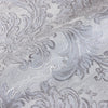 Silver Rich Baroque Damask Wallpaper Deep Embossed Shimmering Vintage Design - Walloro High End Wallcoverings & More