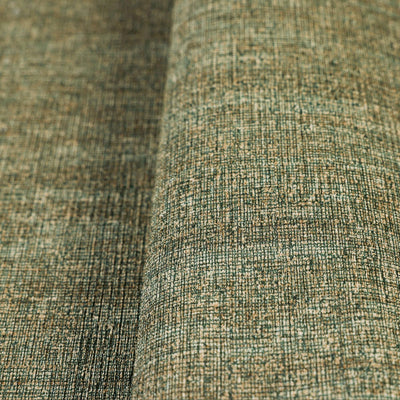 Stylish Fabric Textured Wallpaper, Green Modern Linen Style Abstract Minimalist Non-Pasted Wall Paper, Wallcovering - Walloro High End Wallcoverings & More