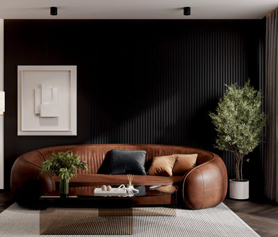 Stylish Interior Black Wall Panel, PS Wall Home Decoration Panel-Premium Quality - Walloro High End Wallcoverings & More