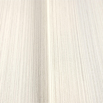 Stylish Thin Stripes Wallpaper, White 3D Deep Embossed Wallcovering for Interior Design Ideas, Modern Striped Large 114 sq ft Roll - Walloro High End Wallcoverings & More