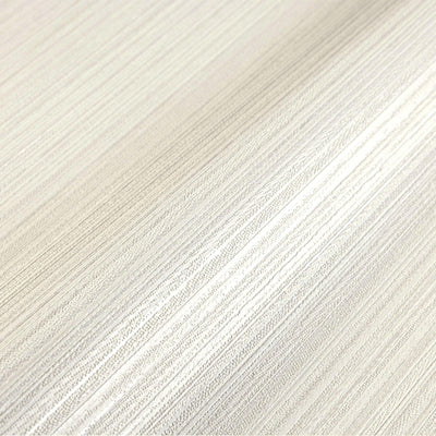 Stylish Thin Stripes Wallpaper, White 3D Deep Embossed Wallcovering for Interior Design Ideas, Modern Striped Large 114 sq ft Roll - Walloro High End Wallcoverings & More