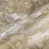 Tan Damask Flower Baroque Wallpaper, 3D Glitter Sparkling Rococo Vintage Wall Decor - Walloro High End Wallcoverings & More