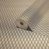 Tan Elegant Hexagon Embossed Wallpaper, Small Honeycomb Grid Pattern Textured wallcovering - Walloro High End Wallcoverings & More