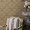 Tan Luxury Fish Scale Deep Embossed Wallpaper, 3D Textured Lace Patterns, Thick Wallcovering - Walloro High End Wallcoverings & More