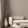 Timeless Geometric Deep Embossed Wallpaper, Light Neutral 3D Rich Textured Line Art Wall Accent, Durable, Washable - Walloro High End Wallcoverings & More