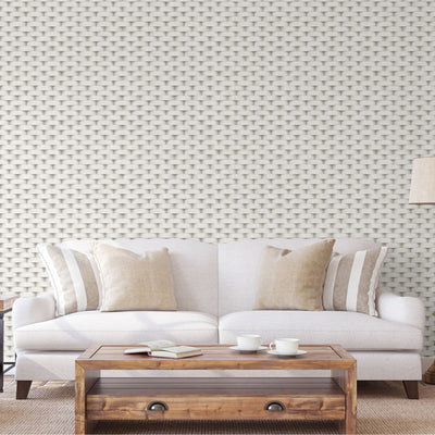 Wall Brick Embossed Cubic Geometric Wallpaper, Home Wall Decor, Aesthetic Wallpaper, Textured Wallcovering Non-Adhesive and Non-Peel - Walloro High End Wallcoverings & More