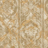 Yellow Washed Distressed Wallpaper, Rich Damask Textured Wallcovering, Large 114 sq ft Roll, Washable, Rusted Effect, Abstract Wallpaper - Walloro Luxury 3D Embossed Textured Wallpaper 