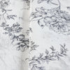 Elegant Floral Chinoiserie Textured Wallpaper, Flowers Wallcovering, Large 178 sq ft Roll, Decorative Wall Paper, Blooms, Black and White - Walloro Luxury 3D Embossed Textured Wallpaper 