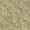 Luxury Paisley Deep Embossed Wallpaper, Rich 3D Textured Wallcovering, Large 178 sq ft Roll, Durable, Decorative, Shimmering, Yellow Green - Walloro Luxury 3D Embossed Textured Wallpaper 