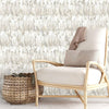 Stylish Bird Feathers Embossed Wallpaper, Modern Textured Wallcovering, Large 178 sq ft Roll, Decorative Wall Paper, Beige Neutral Colors - Walloro Luxury 3D Embossed Textured Wallpaper 