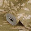 Washed Green Leaf Wallpaper, Textured Faded Tree Leaves Wallcovering, Non-Pasted - Walloro High End Wallcoverings & More