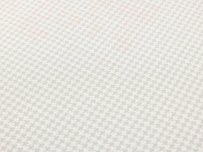 White Classic Houndstooth Wallpaper, Textured Non-Adhesive Wallcovering - Walloro High End Wallcoverings & More