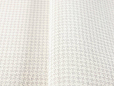 White Classic Houndstooth Wallpaper, Textured Non-Adhesive Wallcovering - Walloro High End Wallcoverings & More