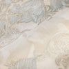 White Damask Flower Baroque Wallpaper, 3D Glitter Sparkling Rococo Vintage Wall Decor - Walloro High End Wallcoverings & More