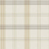 White Large Plaid Textured Wallpaper, Tartan Fabric Pattern Classical Modern Non-Pasted Wallcovering - Walloro High End Wallcoverings & More