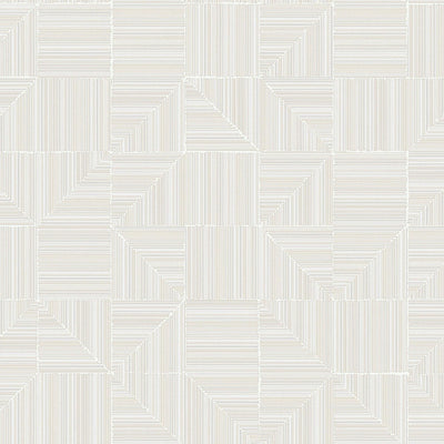 White Modern Geometric Shapes Wallpaper, Embossed Rich Textured Contemporary Wallcovering - Walloro High End Wallcoverings & More