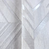 White Stylish Herringbone Geometric Wallpaper, Embossed Zigzag Pattern Wallcoverng Wall Accent - Walloro High End Wallcoverings & More